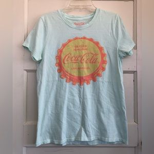 Lucky Brand Coca Cola Ice Cold Sunshine Los Angeles Crew Neck T-shirt Size S